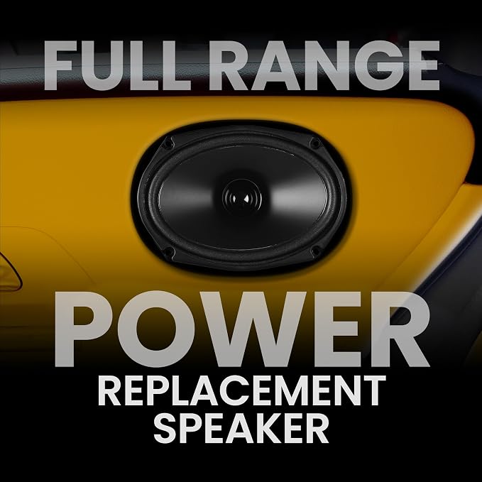 BOSS Audio Systems BRS69 6 x 9 Inch Replacement Car Door Speaker - 120 Watts Max, Sold Individually, 4 Ohms, Bocinas Para Carro