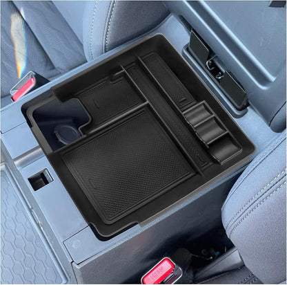SXCY Console Tray for 2022-2023 Nissan Frontier, Armrest Console Organizer & Storage Box, Black ABS Plastic