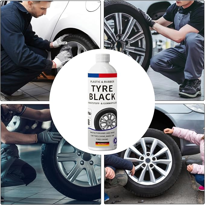 Tire Shine Spray - Instant Tyre Dressing | Trim Dressing Spray, Vehicle Tyre Cleaning Product, Automotive Wheel Protectant for Trucks Sedans Rvs Suvs Auto Enthusiasts Fleet Managers Vehicle