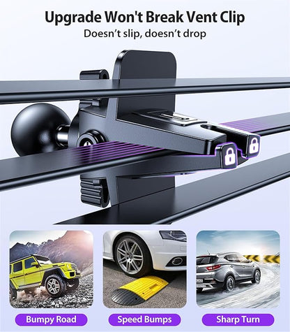 VICSEED for MagSafe Car Mount [Upgraded Strongest Magnet Power] Magnetic Phone Holder for Car Vent 360 Adjustable Magnetic Phone Mount for iPhone 17 Pro Max 16 15 14 13 12 Plus Mini, Purple