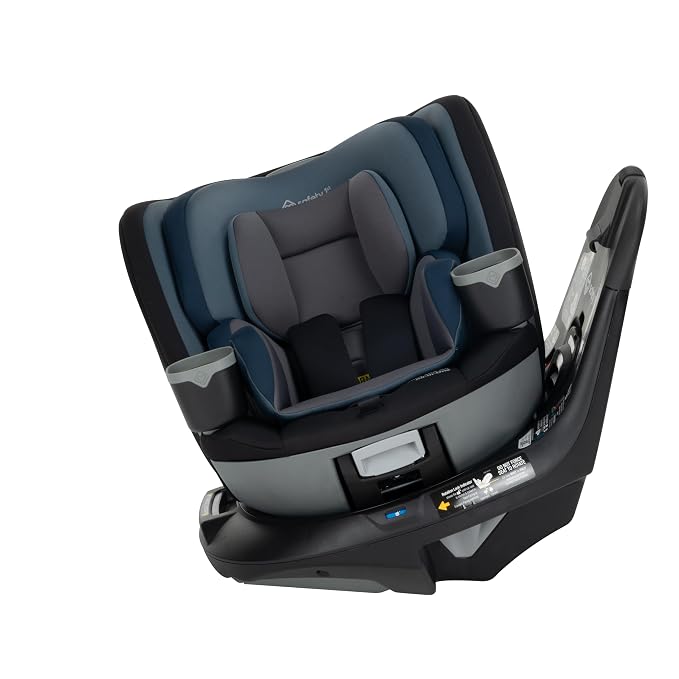 Safety 1st Turn and Go 360 ST 360 Rotating Car Seat, SafetySwivel, SecureTech Installation, All-in-One Convertible Car Seat, 3-in-1 Rear-Facing, Forward-Facing, Booster, 5-100 lbs, Dark Triad