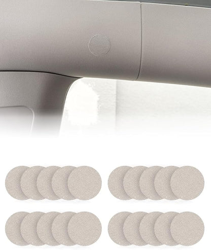 Beige Car Roof Repair Patches - Self-Adhesive Patches for Repairing Holes in Car Roofs. Easy to Apply, No Residue, and Won't Peel Off (Diameter 1.18", 20 Pcs)