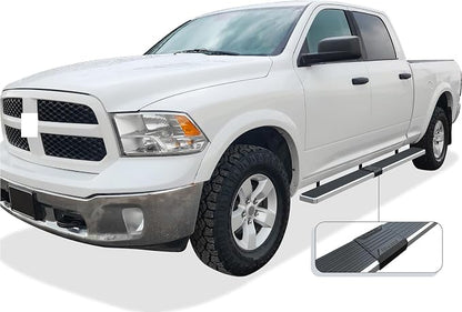 APS Wheel to Wheel Running Boards 6in Compatible with Ram 1500 2009-2018 Crew Cab 6.5ft Bed & Ram 2500 3500 2010-2026 304 Stainless Steel (Nerf Bars Side Steps Side Bars)
