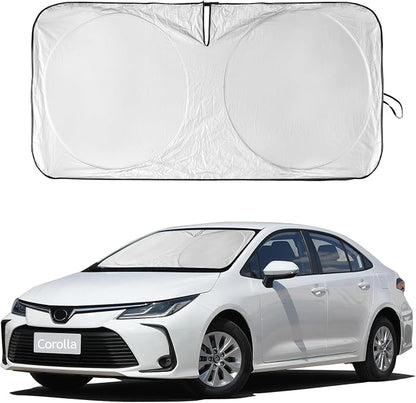 for Toyota Corolla 2023 Windshield Sun Shade, Front Sunshade for 2022 Corolla Prius Yaris Sienna Toyota C-HR 2018-2024 Vehicle Sun Protector Front Window Auto Windshield Cover Car Accessorie