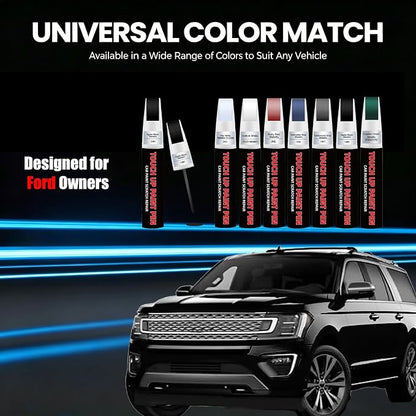 Agate Black Metallic(UM) Car Touch Up Paint for Ford 2-in-1 Car Scratch Repair Pen with Fine Tip&Brush, DIY Color-Code Matched Auto Paint for Rock Chips Door Scratches Paint Nicks Bumper Marks