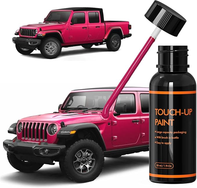 PHP Tuscadero/Furious Fuchsia Touch Up Paint for Jeep, DIY Car Paint Scratch Repair Kit, Automotive Paints, Quick & Easy Fix Scratch Repair Compatible with Gladiator/Wrangler