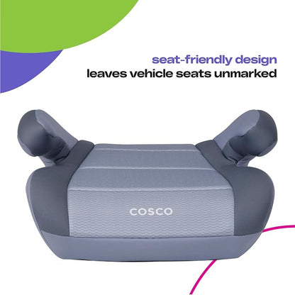Cosco Topside Backless Booster Car Seat, Lightweight Booster Seats for Cars 40-100 lbs, Backless Booster Seat for Car, Leo
