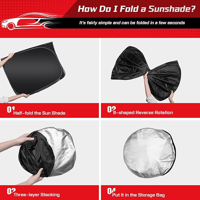 ARISMOTOR Windshield Sun Shade for BMW X5 2019-2025 2026, Custom Fit Foldable Front Window Sunshade Sun Visor Protector, Block UV Rays Keep Your Car Cooler