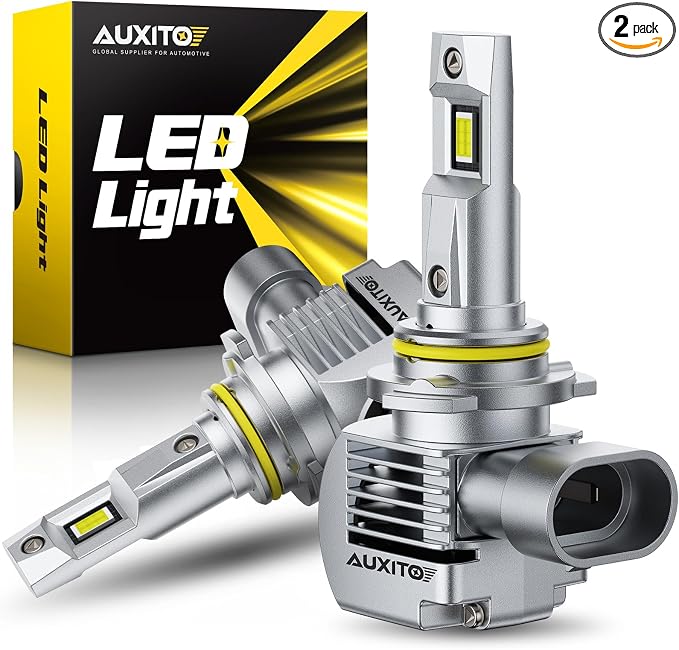 AUXITO 9005/HB3 LED Bulb, 1000% Brighter, 3 Min Quick Install, 20 Years Lifespan, No Flicker, 99% Compatibility
