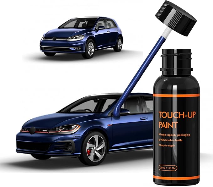 LH5X Night Blue Touch Up Paint for Volkswagen, DIY Car Paint Scratch Repair Kit, Automotive Paints, Quick & Easy Fix Scratch Repair for Tiguan/GTI/Golf/Passat/Touareg/Eos/CC/Touran