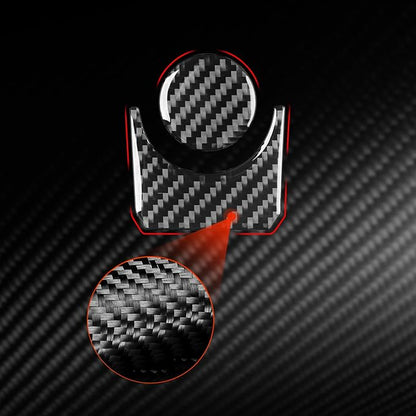 NVCNX Real Premium Carbon Fiber for Toyota Tundra 2022-2026 / Sequoia 2023-2026 2024 2025 Car Center Console Drive Mode Knob Cover Interior Trim Accessories Thick Overlay Sticker Decal 2PCs