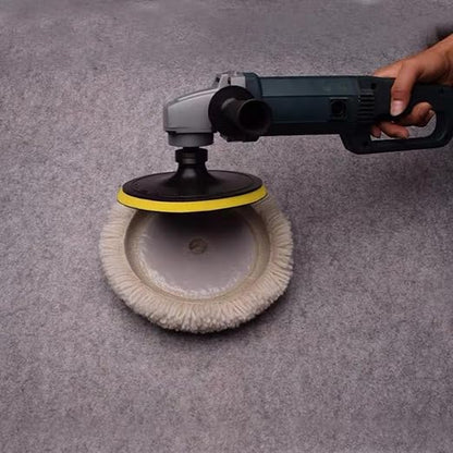 2 Pack 8" 100% Wool Buffing Pad for Compound Cutting & Polishing (2PCS 8" Single Wool Buffing Pad)