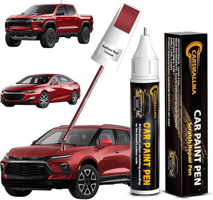 Touch Up Paint for Chevrolet Radiant Red Tricoat(GNT/WA170H), Color Exact Match Auto Paint Repair Pen Fix Chips and Nicks Scuff