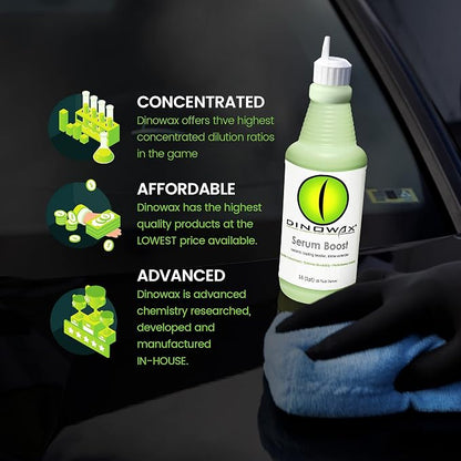 Serum BoostTM, Ceramic Coating Leveler and Polisher for Car Detailing, Car Detailing Supplies, Bamboo Lime Scent, Protect Collection (16 Oz)