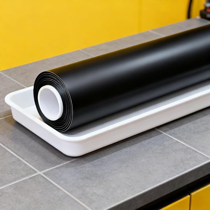 MHOO Car Wrap Film TPH Matte Black Stretch Film Fabric Perfect for car Decorate &Paint Anti-Collision Protection car Film TPH Paint Protective Film (5X50ft)