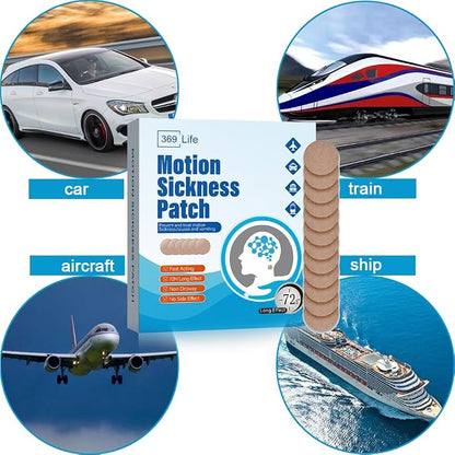 369 Life Motion Sickness Patches, Sea Sickness Patch for Cruise - Adults and Kids ((20 Count - Pack of 1))