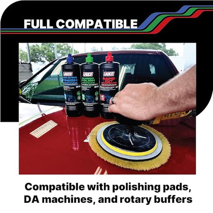 LAUCO Step 2 Fine Polish Compound – 32oz, Professional Swirl Mark & Scratch Remover for Automotive Paint, Silicone-Free, Clear Coat Safe Polishing Compound for High-Gloss Finish, Body Shop