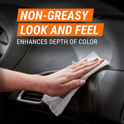 Armor All Ceramic Car Leather Cleaning Wipes, Use on Heated Seats and Leather Surfaces, Includes Ceramic Leather and Extreme Protectant Wipes - 2 Count