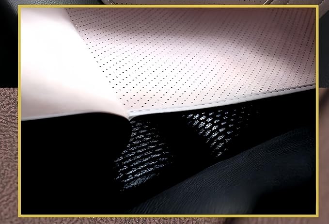 JUPENG Car Seat Leg Extender Cushion, Memory Foam Under Thigh Leg Support Pillow with Strap, Non-Slip Base & Removable Washable Cover for Driver Seat and Office Chair, Universal Comfort Pad(Black)