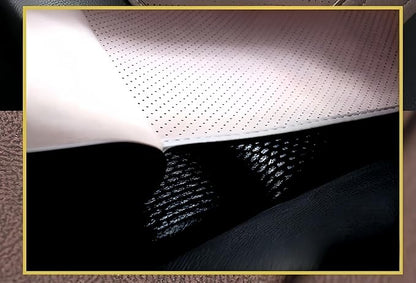 JUPENG Car Seat Leg Extender Cushion, Memory Foam Under Thigh Leg Support Pillow with Strap, Non-Slip Base & Removable Washable Cover for Driver Seat and Office Chair, Universal Comfort Pad(Black)