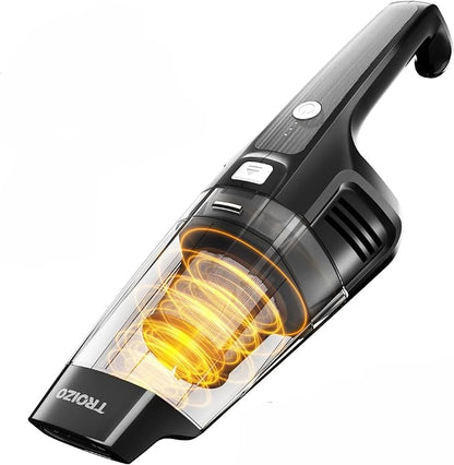 TROIZO Handheld Vacuum Cordless, 14500PA Powerful Suction Hand Held Vacuum Cleaner with Brushless Motor, Rechargeable and Portable Car Vacuum for Home Office Car Pet