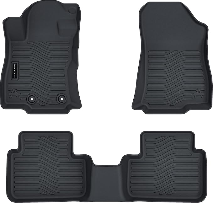 Auxko All Weather Floor Mats Fits for Subaru Forester 2026 2025 (Not for Hybrid or Wilderness) TPE Liners Accessory for Subaru Forester All Season Odorless Anti-Slip Floor Mats Black