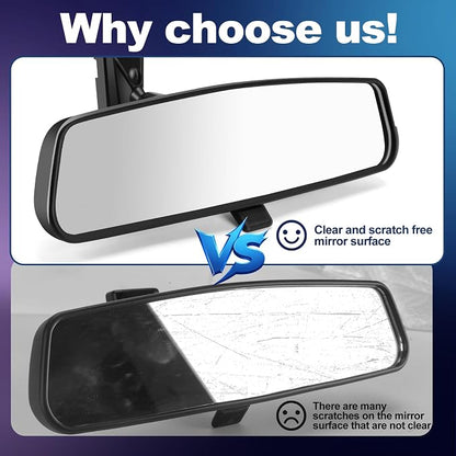 rear view mirror, Interior rearview mirror Kit compatible with Ford F150, Dodge RAM,Chevrolet Silverado, Toyota Camry, Nissan Altima, Hyundai Sonata, Kia Optima, Jeep Wrangler, Mazda CX-3, GMC Enclave