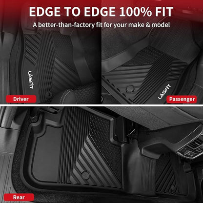 LASFIT All Weather Floor Mats for Subaru Crosstrek & Impreza 2026 2025 2024 (Non Crosstrek Hybrid), Custom Fit All Season TPE Guard Durable Floor Liners for Subaru Crosstrek & Impreza Car Accessories