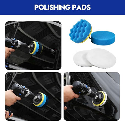 Qydipclin 29Pcs Car Detailing Kit, Car Detailing Brush Set, Car Wash Cleaning Kit, Car Detailing Brushes, Professional Car Care Kit for Interior Exterior Wheels, Blue
