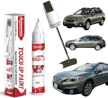 K4X Wilderness Green Metallic Car Touch Up Paint for Subaru, Color Accurate Two-In-One Car Paint Scratch Repair Pen, Professional Scratch Remover for Vehicles Chips and Nicks Scuff