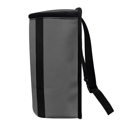 Vintage American Flag Black Grey Print Car Trash Can for Women Men Auto Interior Decor Portable Trash Bin with Lid and Zipper Collapsible Garbage Bag Hanging Multipurpose Car Seat Organizer