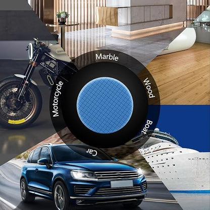 Blue T60 Moderate-Cut Foam Pad, SPTA 1Pcs 7.5 Inch Face for 7 Inch 180mm Backing Plate Compound Buffing Sponge Pads for Car Buffer Polisher Compounding, Polishing and Waxing -FPTSS6B