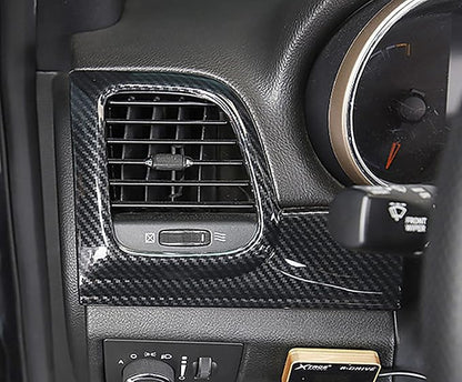 YOCTM ABS Carbon Fiber Look Dashboard Panel Trim Door Handle Cover for Jeep Grand Cherokee 2014 2015 2016 2017 2018 2019 2020 2021 Interior Accessories Decorative Cover