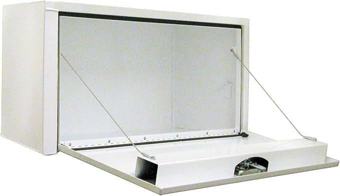 Buyers Products 1704405 White Steel Underbody Truck Tool Box, 24 x 24 x 36, Made in USA, 14 Ga Steel, Locking Stainless Latch, Weather-Resistant, Powder-Coated, Secure Storage for Work Trucks