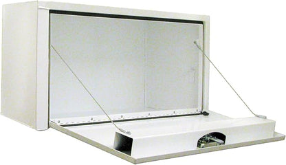 Buyers Products 1704405 White Steel Underbody Truck Tool Box, 24 x 24 x 36, Made in USA, 14 Ga Steel, Locking Stainless Latch, Weather-Resistant, Powder-Coated, Secure Storage for Work Trucks