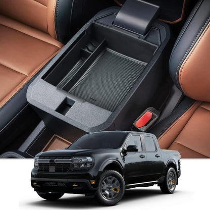 CDEFG Maverick Center Console Organizer for 2022 2023 2024 2025 2026 Ford Maverick Truck Accessories Central Console Armrest Tray Storage Box Insert Tray Coin Container