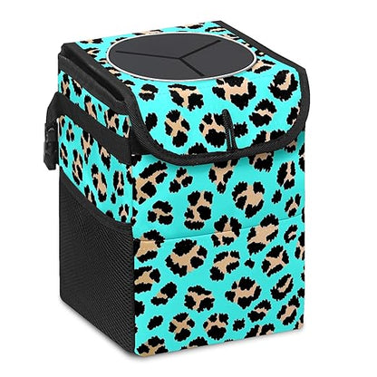 Car Trash Can – Multi-Purpose, Lightweight and Portable with Durable Water-Resistant Coating, No Installation Required, Practical and Ample Capacity, Variety of Colors.Tiger Pattern