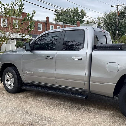 COMNOVA 6 Inches Quad Cab Running Boards for 2019-2026 Dodge Ram 1500 Quad Cab New Body Style, Running Boards & Steps for Dodge Ram Black Powder Coated Side Steps Step Bars.