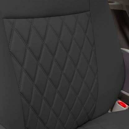 FH Group Custom Fit Car Seat Covers Specifically Made for 2011-2020 Toyota Sienna 7 Seater with Ultraflex Neoprene Water Resistant Automotive Seat Covers - 2nd Row Black