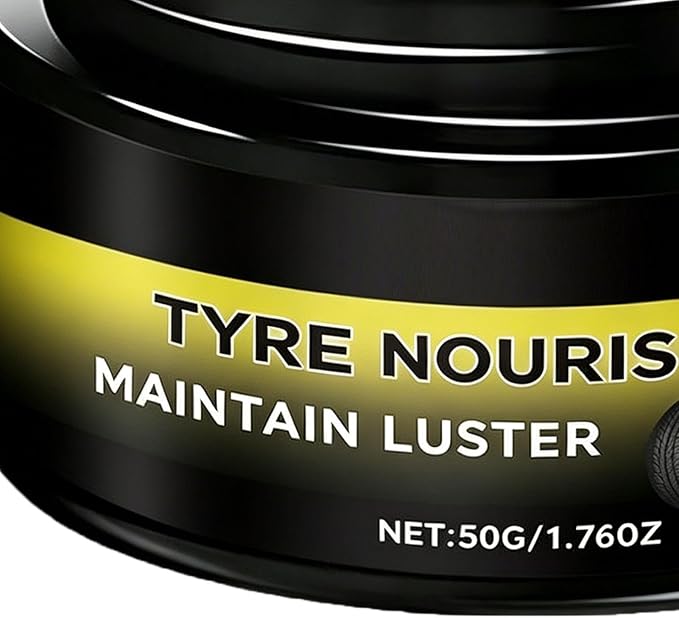Tire Shine,50g Coating Quick Wax Paste with Sponge,Car Polishing Wax | for Indoor Outdoor Garage Cars Wheel Automotive Polishing Women Men