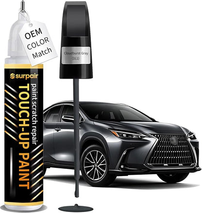 Cloudburst Gray 1L1 Touch up Paint for Lexus OEM Color Match Car Scratch Repair Kit for Nicks & Chips Scratches Quick & Easy Paint Fix 2-In-1 Car Scratch Remover Pen