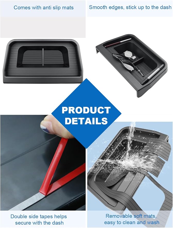CDEFG for 2025 2026 Ford Maverick Center Console Dash Screen Organizer 13.2-Inch 2025 2026 Ford Maverick Dashboard Behind-Screen Storage Box 2025 2026 Ford Maverick Truck Accessories
