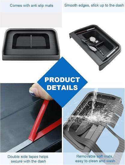 CDEFG for 2025 2026 Ford Maverick Center Console Dash Screen Organizer 13.2-Inch 2025 2026 Ford Maverick Dashboard Behind-Screen Storage Box 2025 2026 Ford Maverick Truck Accessories