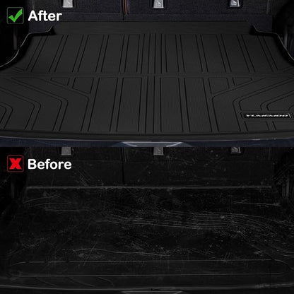 Floor Mats for 2015-2019 Hyundai Sonata & Kia Optima 2016-2019 Upgrade Trunk Mat All Weather TPE Floor Liners Fit for 2019 Sonata 1st & 2nd Row and Cargo Liner Anti-Slip Full Set Car Mats
