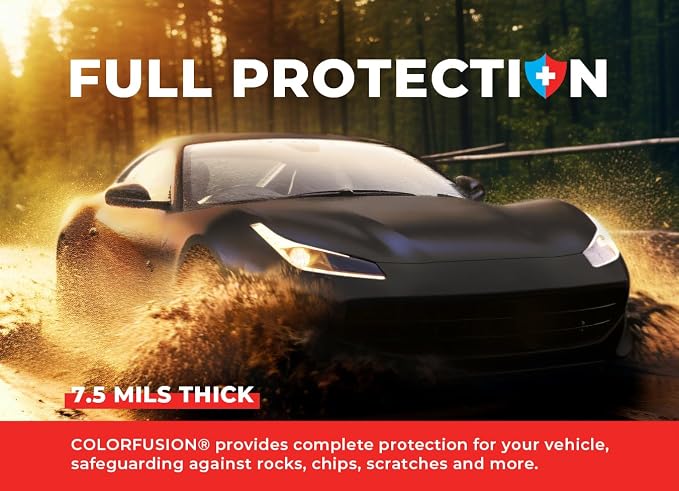 ColorFusion PPF by VViViD, Matte Stealth Cosmic Blue Dry Apply PPF Vinyl Car Wrap Roll 10ft x 5ft