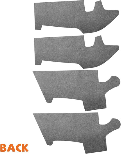 RUIANTE 4pcs Door Panel Cover Trim Replacement Compatible for Elantra 2011-2016 Car Interior Accessories (Black)
