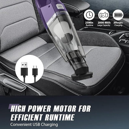 Bossdan Handheld Vacuum Cordless – Car Vac Portable with 8KPA & Multi Accessories & Low Noise, Lightweight Hand Held Vacuum Cordless Rechargeable for Car/Home/Dust/Pet Hair, Mine Portable Vacuum