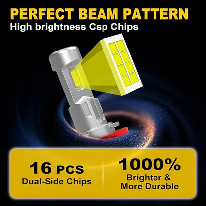 H11 Bulbs Super Bright Xenon White H8 Bulbs Fog Lights Pack of 2