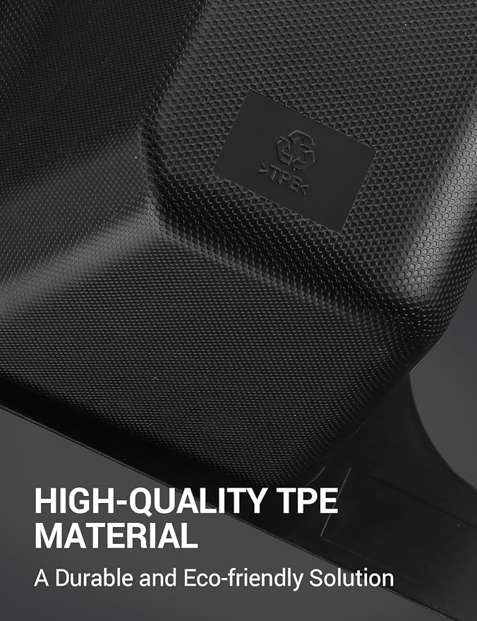 BASENOR 2024-2020 Tesla Model Y Trash Can, Rear Center Console Organizer with Anti-Slip Lid, Dustproof Rear Bin Backseat Storage Box Garbage Can for Model Y Accessories