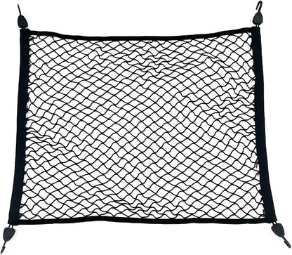 Cargo Net for Pickup Truck Bed, Trucks Cargo Net Mesh Organizer, 4'x4' Stretch to 7'x7' Highly Elastic Truck Bed Net for Camping, Trip Luggage, Compatible with Trailer, Ford, Chevrolet, Dodge
